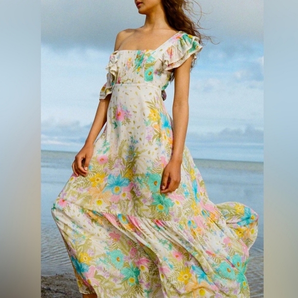 🍒NWT🍒 SPELL FRILL GOWN - Picture 1 of 9